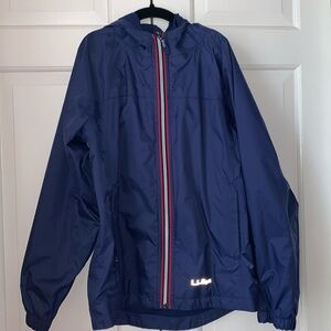 Like new LLBEAN Navy Discovery Kids raincoat size 10